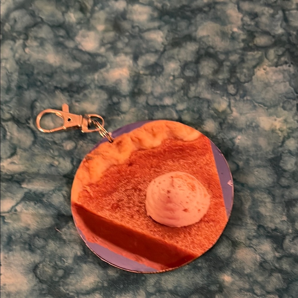 Pumpkin Pie Charm Keychain